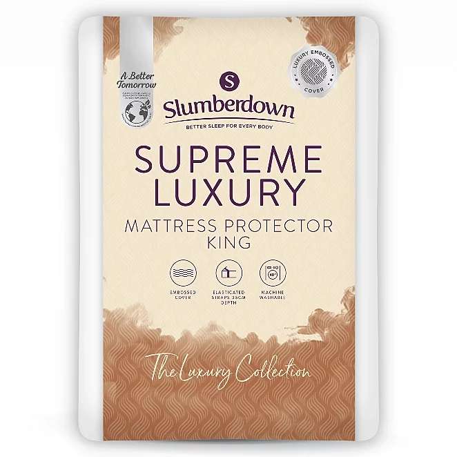 Slumberdown Supreme Luxury Embossed Mattress Protector Single £6, Double £7, King £8 - Free C&C