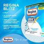 Regina Blitz Household Towel, 560 Super-Sized Sheets, Triple Layered Strength, 8 Pack - £15 (Possibly £11.75 With Subscribe & Save) @ Amazon