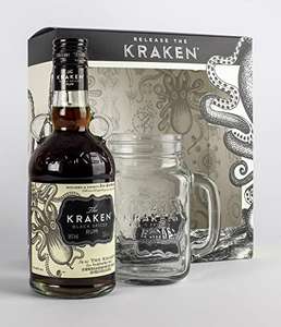 Kraken Black Spiced Rum Gift Set, 35 cl and Mason Jar