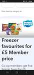 Freezer favourites 5 items - McCain Potato Wedges, Chicken Burger, Veg Burger, Mixed Veg, Dairy Milk Ice Cream - Member price Instore only
