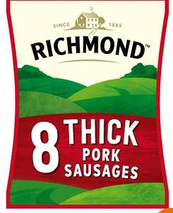 Richmond Thick Pork Sausages x8 410g (with Nectar)
