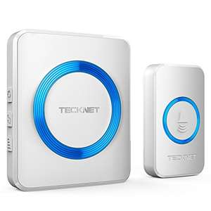 Tecknet Wireless Doorbell - £10.99 with code Dispatches from Amazon Sold by TechTack(EU)
