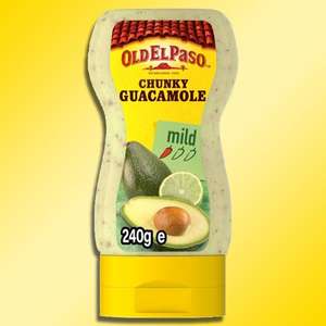 4 x Old El Paso Chunky Guacamole Mild Sauce Plastic Squeezy 240g Bottles - Best Before 31/05 £2 (£3 delivery) @ Yankee Bundles