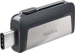 SanDisk 256GB Ultra Dual Drive USB Type-C Flash Drive, with reversible USB Type-C and USB Type-A connectors