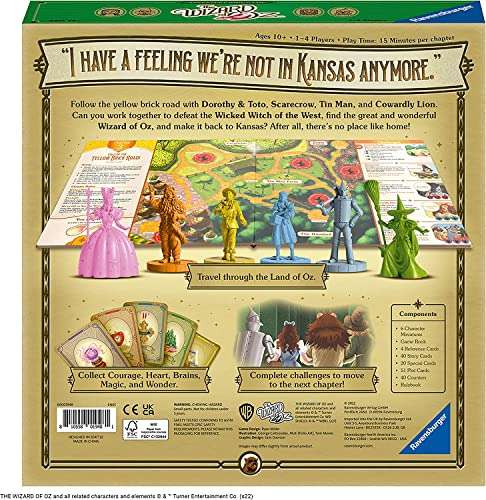 Ravensburger The Wizard of Oz Adventure Book - Family Strategy Board Games for Kids & Adults Age 10+ (1 to 4 Players) £17.50 @ Amazon