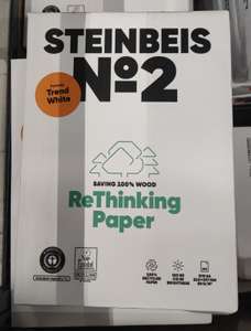 2 x 500 sheets of Steinbeis No. 2 A4 printer paper for £7 at Lidl Dorchester