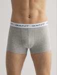 GANT stretch cotton trunks - 3 pack, White/black/grey £15.00 + £2.50 Click & Collect @ John Lewis