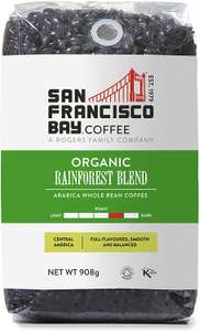 San Fransisco Bay Coffee Beans G Organic Rainforest Blend, 908g - £8.69 @ Amazon