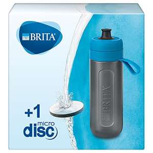 BRITA Active Water Bottle with Filter - reduces chlorine and organic impurities, BPA free, Blue, 600 ml