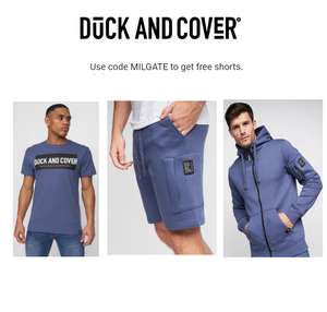 New Style Shorts and T-shirt £17, Zip Hoodie and Shorts £29.99 with code Delivery £2.99 Free on £50 Spend @ Duck and Cover