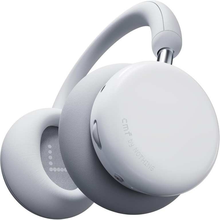 CMF Headphone Pro - Bluetooth Wireless Over Ear Headphones, Up to 100 Hours of Battery Life, ANC, Hi Res With LDAC Support | Light Grey