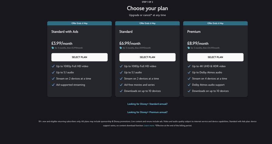 Disney+ Standard with Ads from £3.99/3 months – at Disney+ | hotukdeals