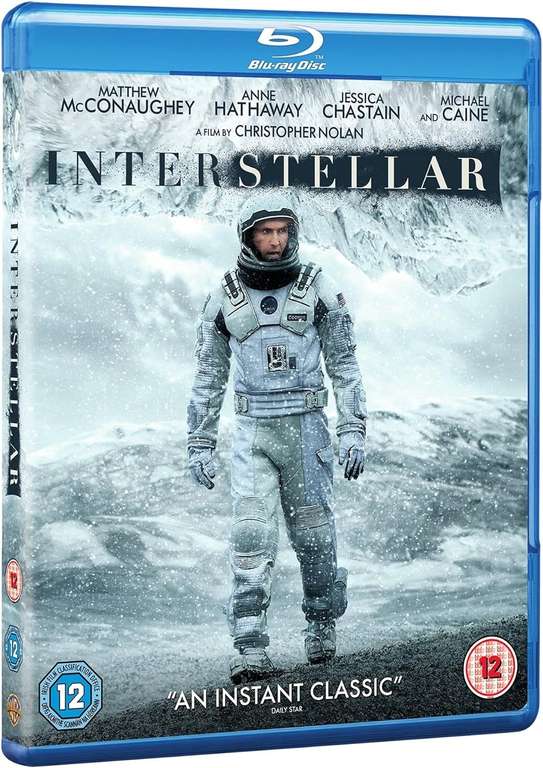 Used Very Good: Interstellar Blu Ray - W/Code