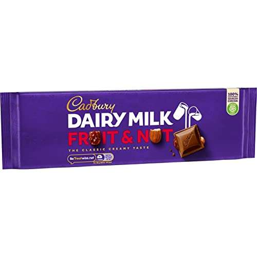 Cadbury Dairy Milk Fruit & Nut Chocolate Bar, Sharing Bar, 300g - £2.50 @ Amazon