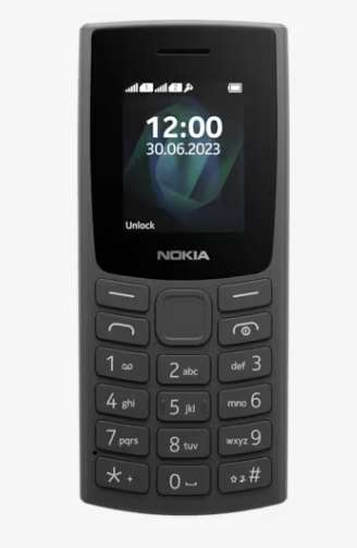 Nokia 105 4MB (2023) in Charcoal on Sky Mobile: Unlimited Mins & Texts + 100mb Data - £2/month for 36Months