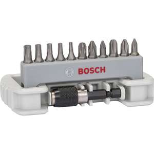 Bosch 12 Piece Extra Hard Screwdriver Bit Set with free C&C