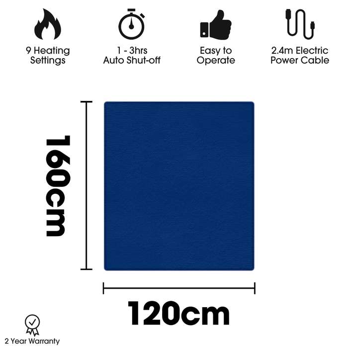 Cozytek Electric Heated Throw 160 x 120cm £32.49 delivered @ Futura Direct