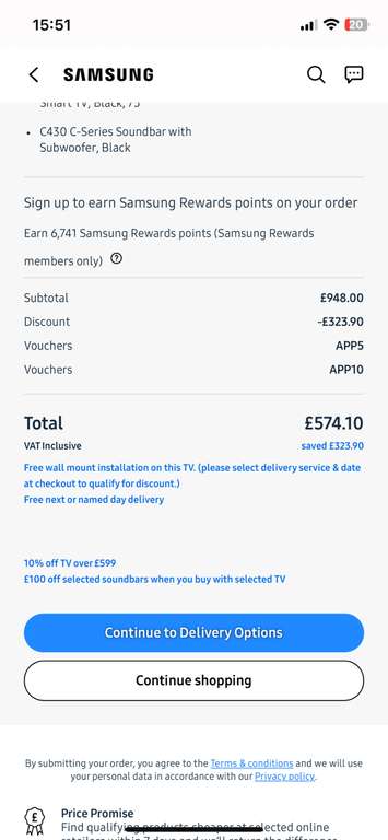 Samsung UE75CU7100 2023 75” Plus Free Sound Bar and Free Delivery and Wall Mounting Service W/Codes via App