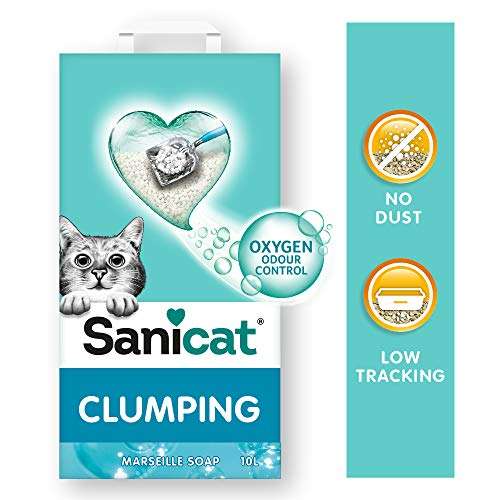 Sanicat - 10L Clumping Cat Litter with Marseille Soap scent