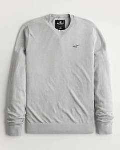 Hollister Crew Lightweight Sweater (Sizes XS - XXL) - £9.45 + Free Click & Collect @ Hollister