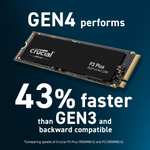 Crucial P3 Plus 1TB M.2 PCIe Gen4 NVMe Internal SSD