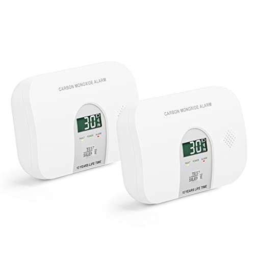 Meross Carbon Monoxide Detector, 2 Pack LCD Digital Display CO Alarm £27.59 With Voucher @ Amazon