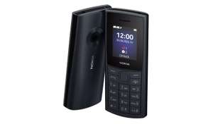 Nokia 110 4G Mobile Phone - Black + £10 Vodafone airtime plan - free click & collect