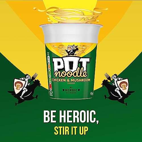 Pot Noodle Chicken & Mushroom Standard Pot pack of 12 - £9.97 with 5% S&S - £8.92 with 15% S&S