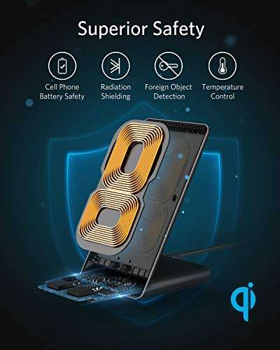 Anker Wireless Charger, PowerWave Stand, Qi-Certified 10W £16.99 Dispatches from Amazon Sold by AnkerDirect UK