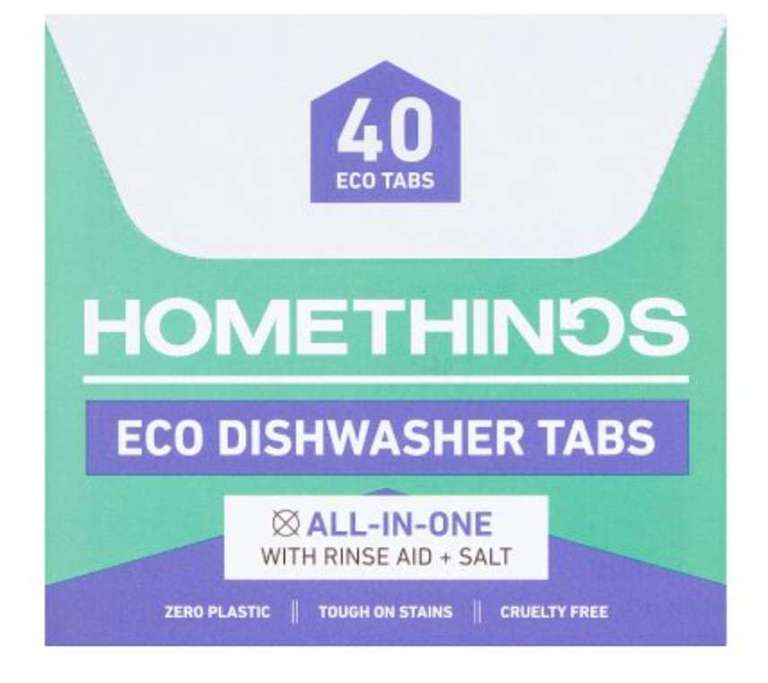 Homethings eco dishwasher tablets (40) - £6 @ Waitrose national online and instore