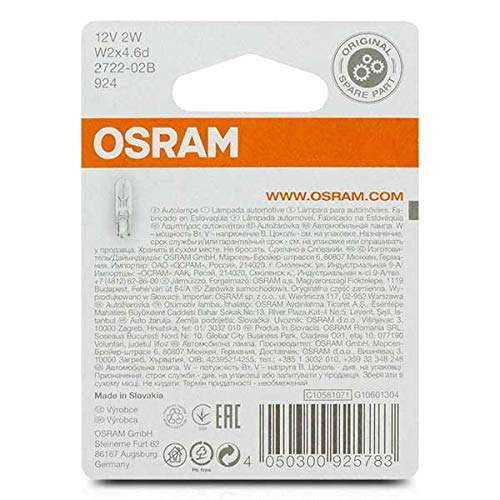 OSRAM Light Bulb, White, Double Blister £1.60 at Amazon