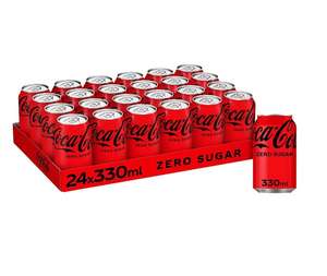 Coca Cola Zero 24 x 330ml - 31st Mar 24 BBE - £22.50 min spend