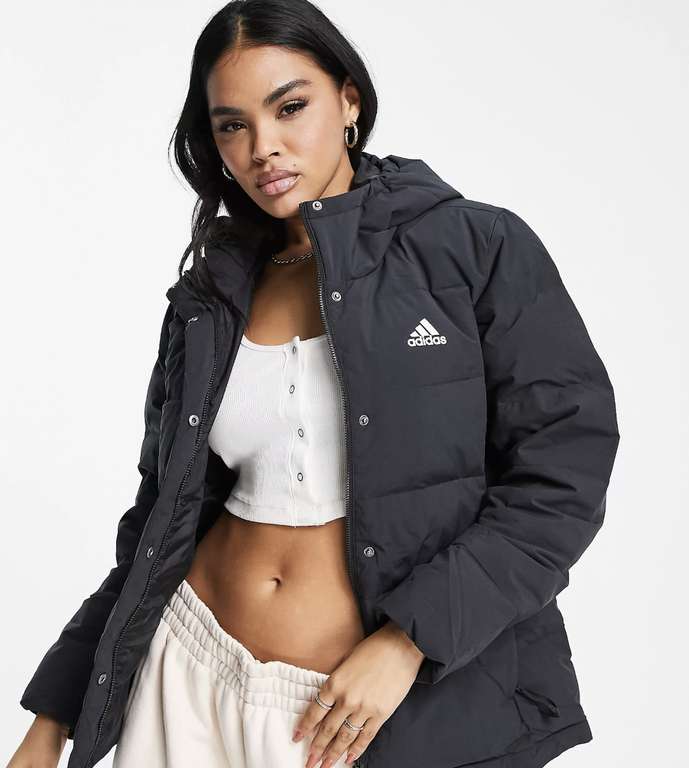 Women’s adidas Outdoor Helionic hooded jacket in black £33.60 + £4.50 delivery (free over £35) with code @ ASOS