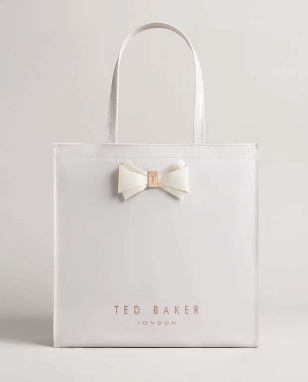 Plain Bow Large Icon Bag in either Light Grey, Light Pink, Fushia or Pale Green £20 with free click and collect /+£3.95 delivery @ Ted Baker
