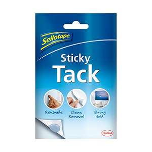 Sellotape Sticky Tack for Home & Office, Reusable Adhesive £1.10 @ Amazon