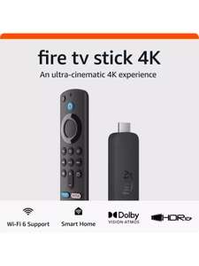 Amazon Fire TV Stick 2nd Gen 4K £34.99 / 4K Max £44.99 + 2 year guarantee + Free Click & Collect