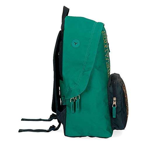 Deal of the day: Pepe Jeans Mark School Backpack Green 32x44x17,5 cms Recycled polyester 21.12L