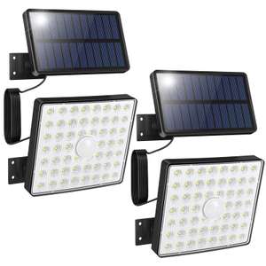 Solar Security Lights Outdoor Motion Sensor (Pack of 2) - W/Code sold by TINGTINGWELL TECH LIMITED FBA (Prime Exclusive)