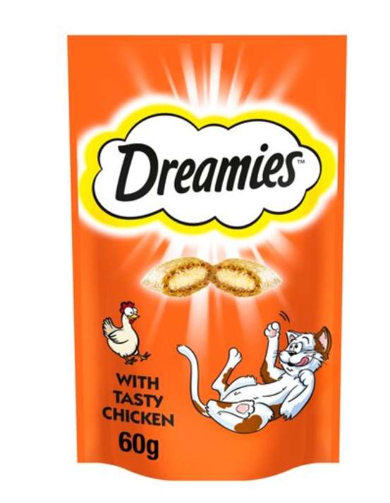 Dreamies cat treats with chicken 60g pack just 30p at Waitrose & partners Hersham