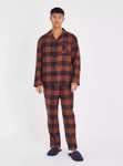 Mens Brown Buffalo Check Pyjamas - Free Click & Collect