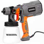 Terratek Paint Sprayer, 650W DIY Electric Spray Gun, 3 Spray Patterns, 800ml Paint Cup, HVLP Hand Held Spray Gun System - £27.99 @ Amazon