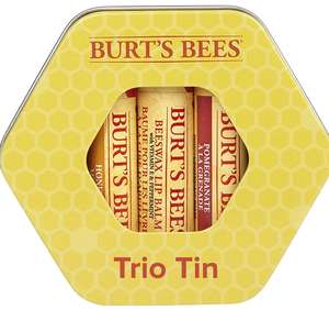 Burt's Bees trio tin moisturising lip balm £5.05 prime + £4.49 non prime @ Amazon