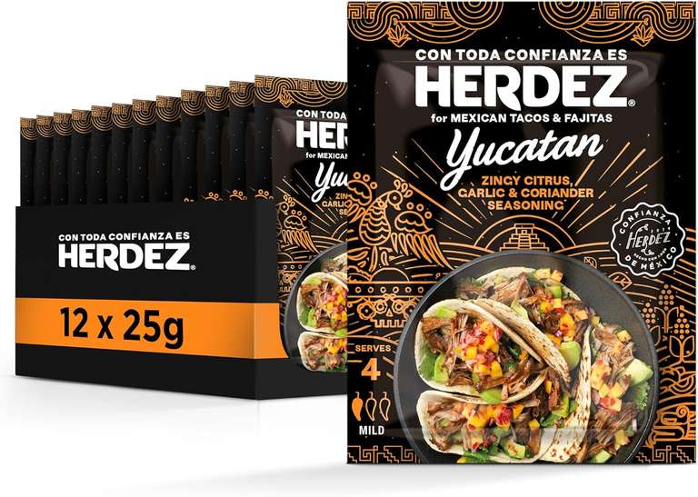 Herdez Mexican Taco Seasoning (12 x 25g packets) £9.56/£8.55 S&S)