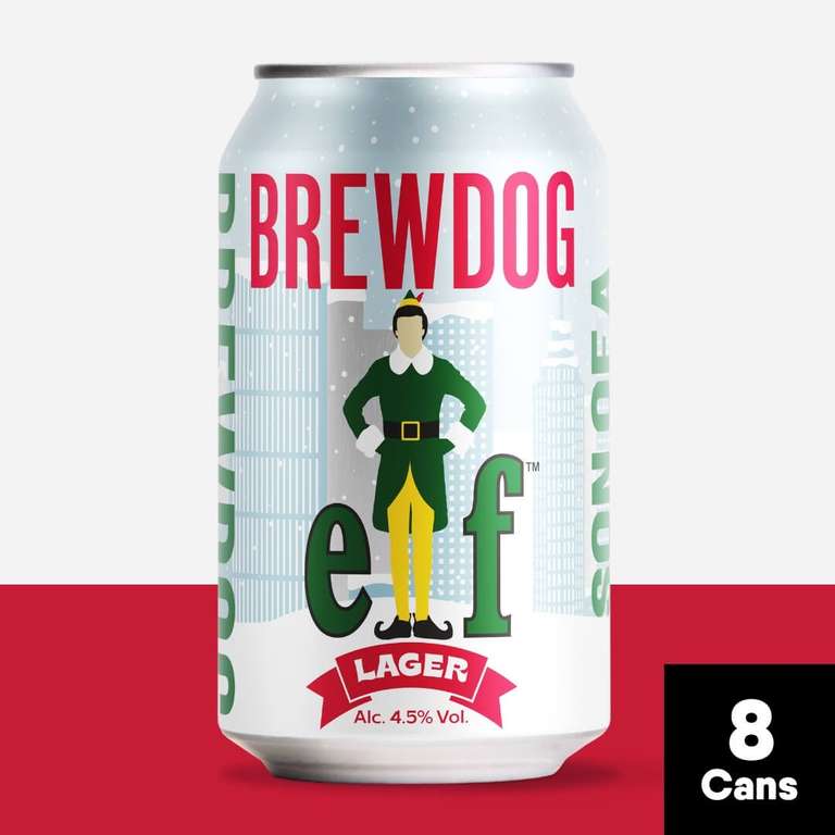 Brewdog Elf Lager 8 cans (Min Spend £25)