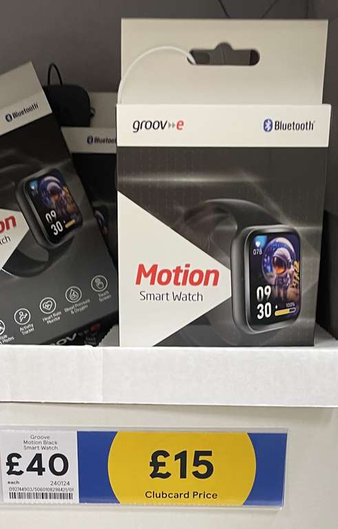Groov-e Motion Bluetooth Smart Watch - Clubcard Price - Instore Nationwide