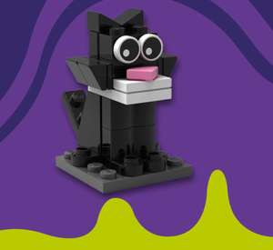Build a Black Cat for Halloween at participating stores and take it home with you (Black Cat cannot be purchased)