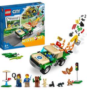 LEGO City 60353 Wild Animal Rescue, 60354 Mars Spacecraft Exploration & 60355 Water Police Detective Missions £19.99 each @ Smyths