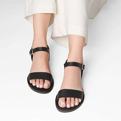 Women's Cute Open Toes Summer Flat Sandals £11.49 @ dreampairsEU / Amazon