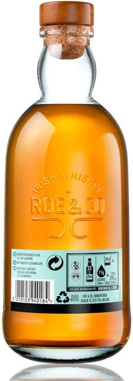 Roe and Co Blended Irish Whiskey 45% ABV 70cl - £21.95 @ Amazon
