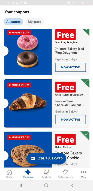 Free Ice Ring Doughnut with code via Lidl plus app Account specific